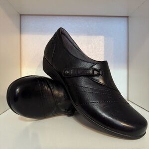 Dansko Black Leather Flats
